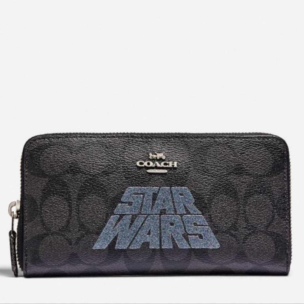 COACH Star Wars Accordion Wallet In signature Canvas With Motif